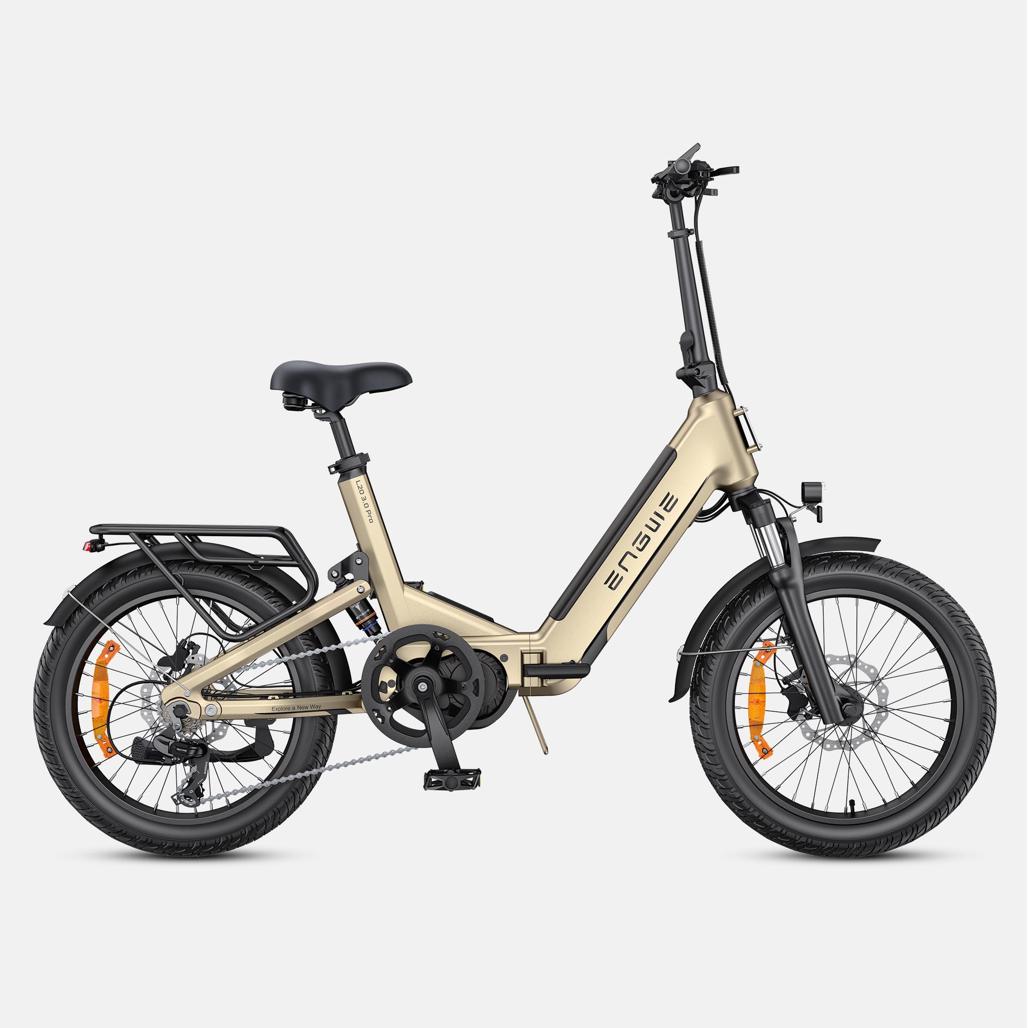 L20 3.0 Pro Bicicleta Eléctrica 250W 48V 15Ah Dorada 3/4