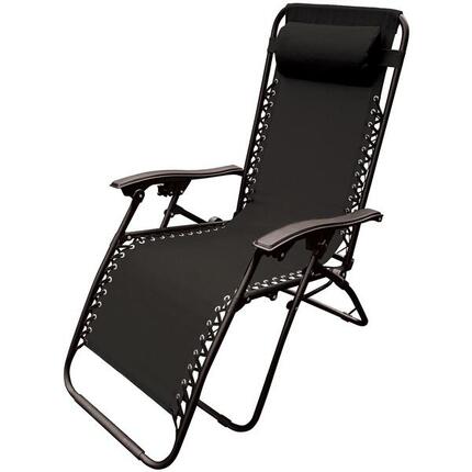 Klappbarer Campingstuhl mit Kopfstütze