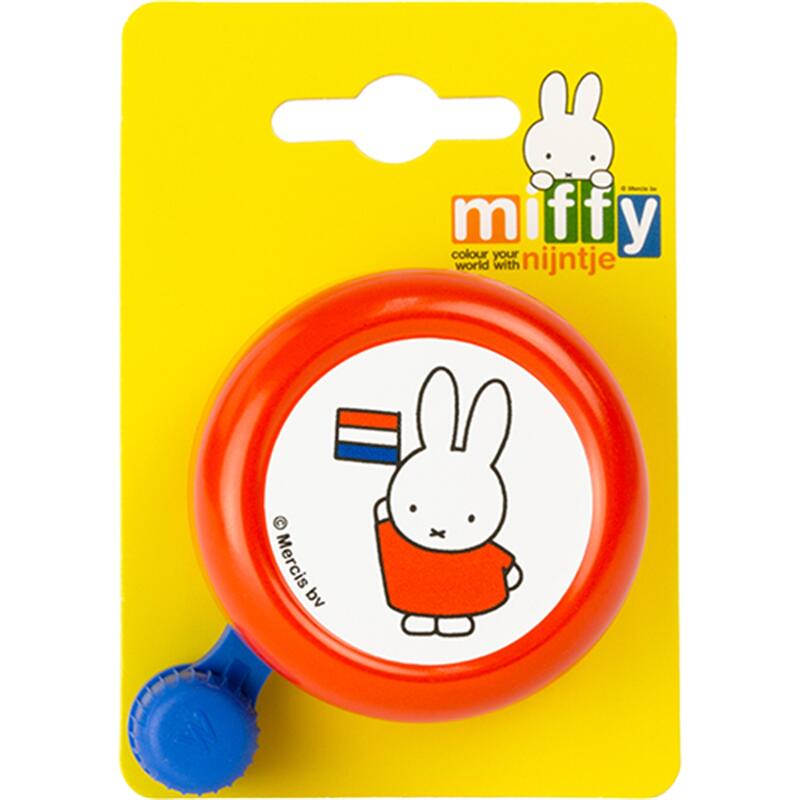 Dzwonek Dla Dzieci Miffy Z Pomarańczową Flagą Na Karcie
