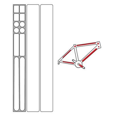 Set van 14 matte onzichtbare framebeschermers zefal skin armor