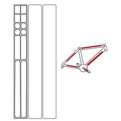 Lot de 14 protection cadre invisible matt Zefal skin armor