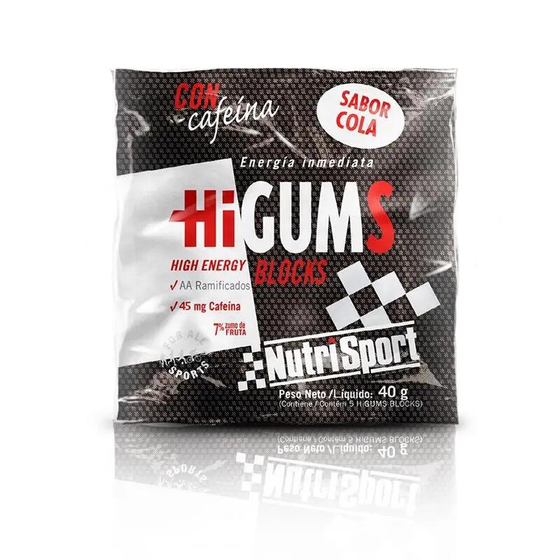 Nutrisport - Higums Blocks estuche 20 bolsas - Gominolas energéticas - Con cafeí 2/2