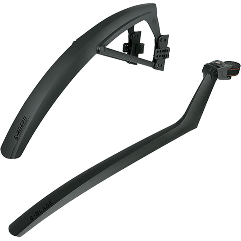 SKS S-SET Road Hybrid Gravel CX Bike mudguards front rear pair - 28" Black