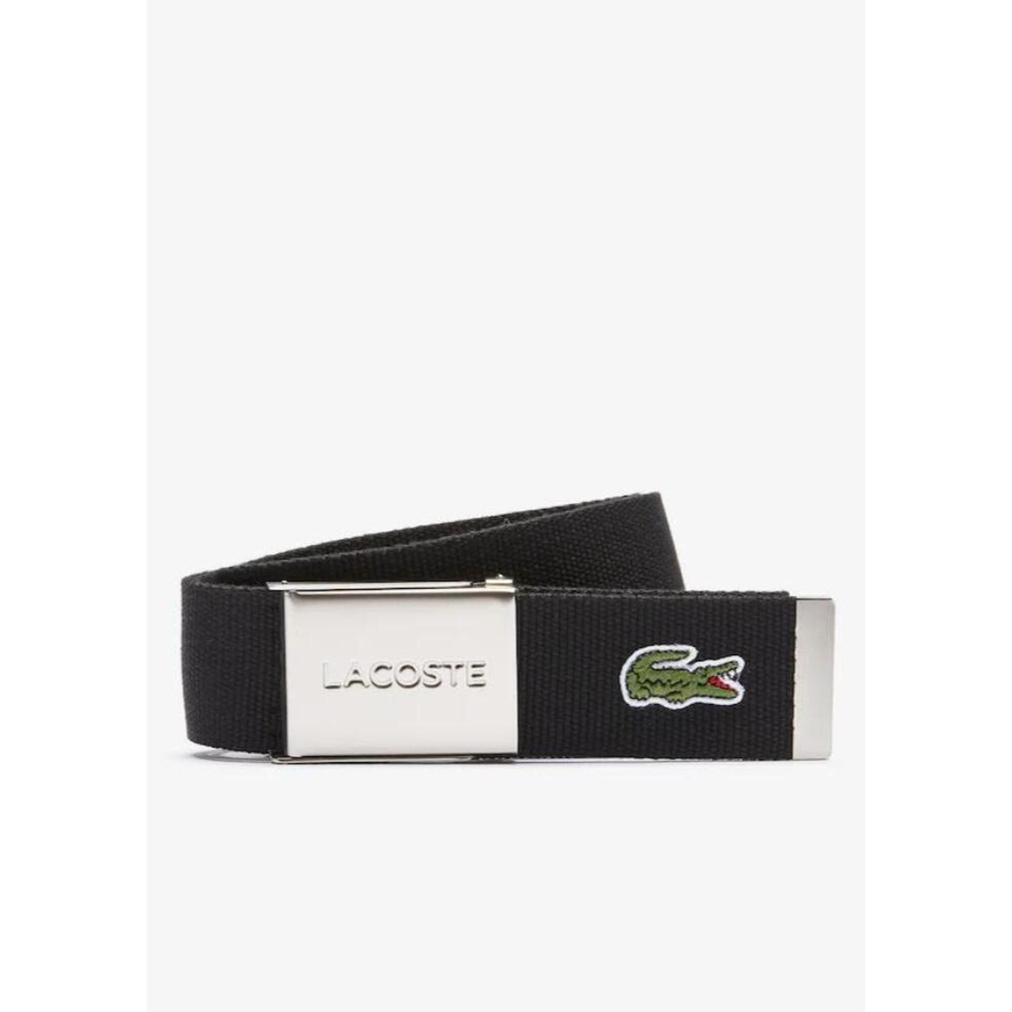 Lacoste - Ceinture Tissée Lacoste - Homme - Ceinture - Noir - 110cm - Decathlon