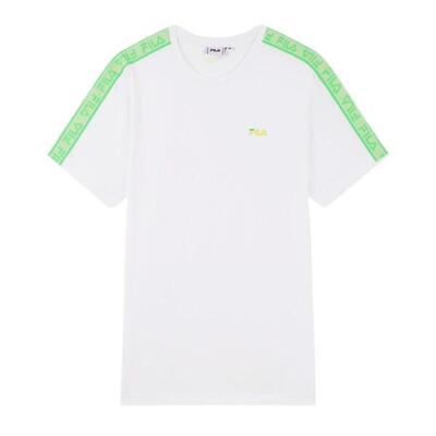 T-shirt Fila Gaston da Uomo Bianco/Verde