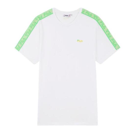 T-shirt Blanc/Vert Homme Fila Gaston