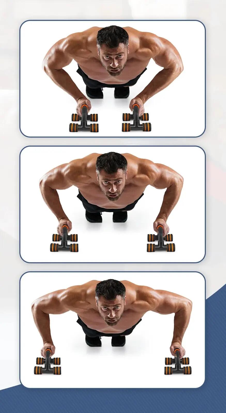 Suporturi pentru flotări X-Sport, mânere ergonomice, 2 bucăți 5/5