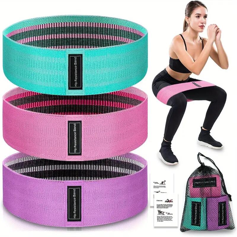 Unisex Fitness Bandas de Resistencia Set 3 uds Tela Mini X-sport Pastel 6/7