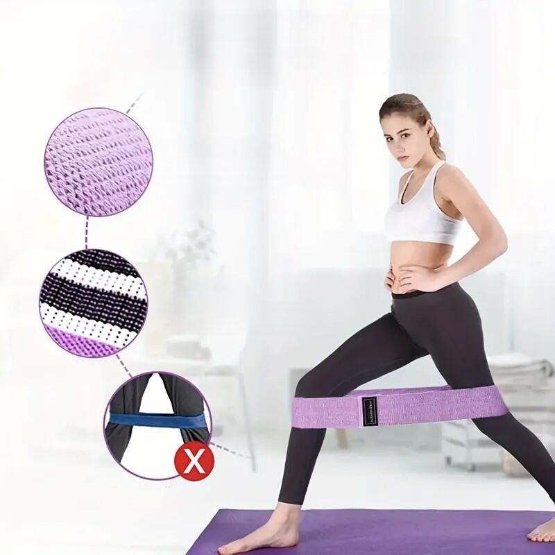 Unisex Fitness Bandas de Resistencia Set 3 uds Tela Mini X-sport Pastel 3/7