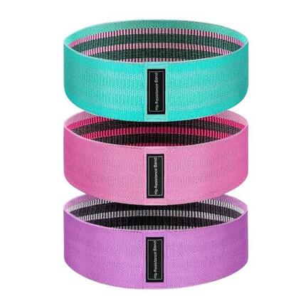 Unisex Fitness Bandes de Résistance Kit 3 pcs Tissu Mini X-sport Pastel