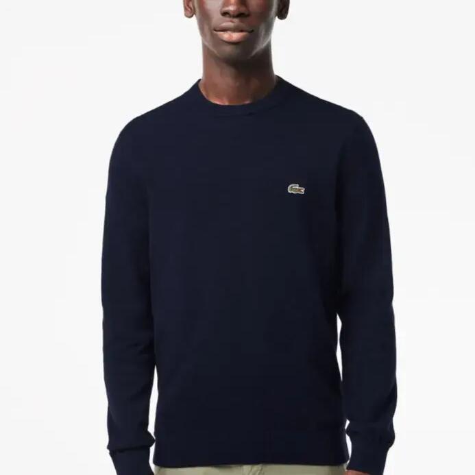 Monochrome Crew Neck Sweater Navy Blue