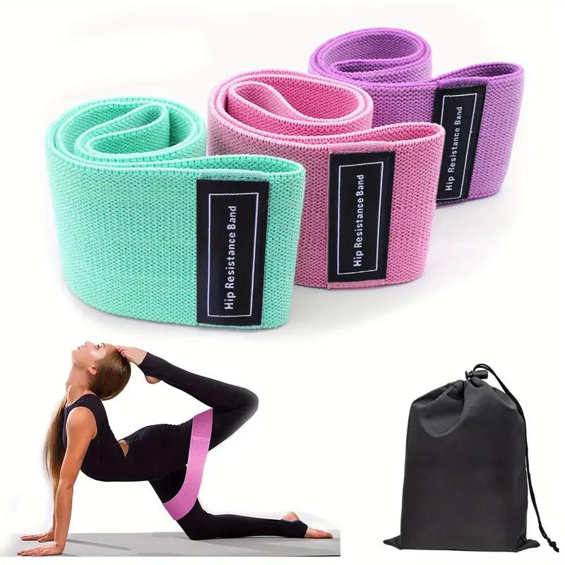 Unisex Fitness Bandas de Resistencia Set 3 uds Tela Mini X-sport Pastel 4/7