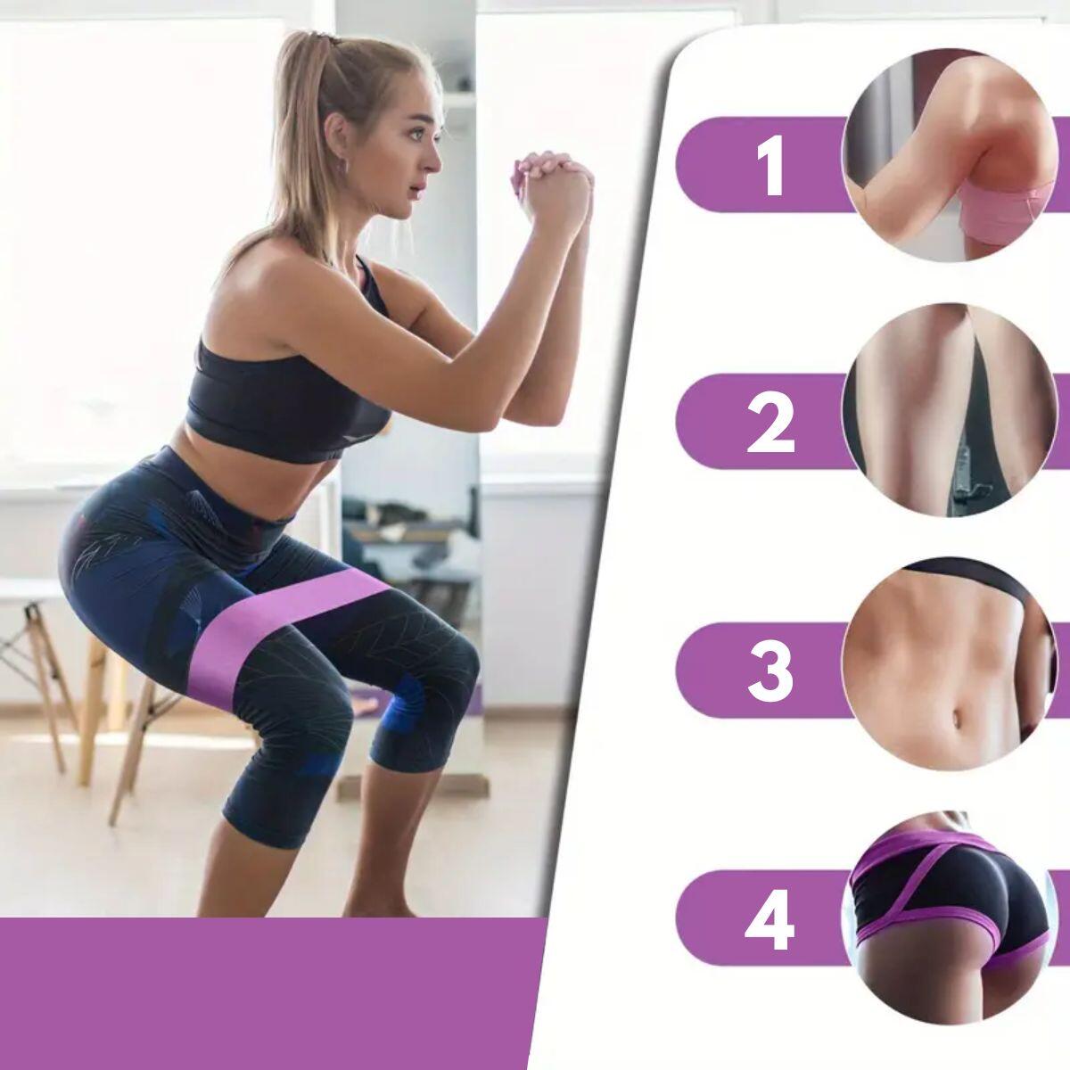 Unisex Fitness Bandas de Resistencia Set 3 uds Tela Mini X-sport Pastel 5/7