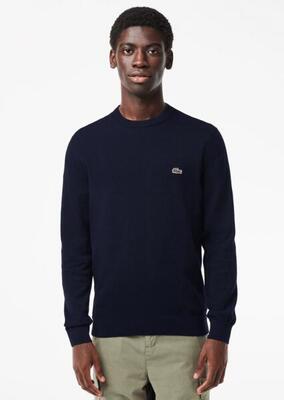 Maglione Lacoste classico blu navy girocollo