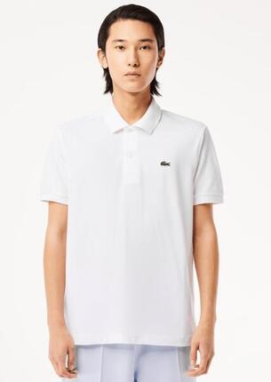 Lacoste Modèle L1212 Short Sleeved Ribbed Collar S Couleur Marron