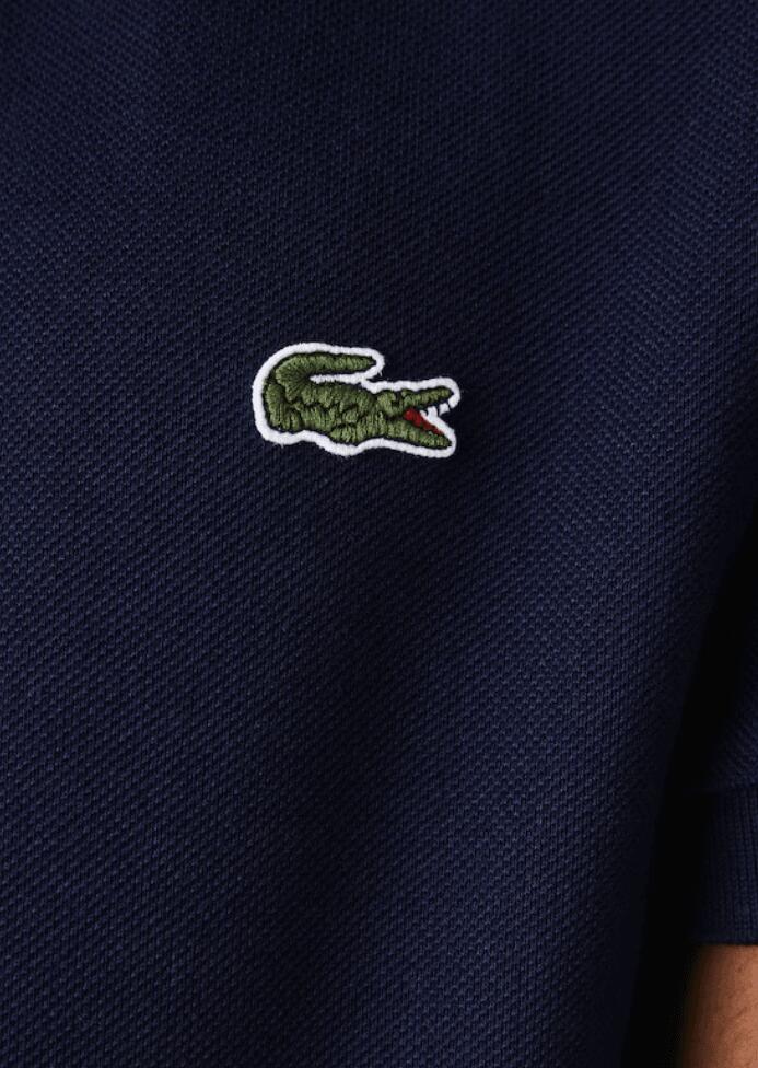 Polo Azul Marino Lacoste L.12.12 Slim Fit en Petit Piqué 4/5