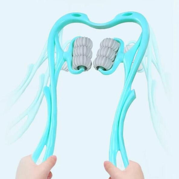 Unisex Fitness Nackenmassagegerät Hand-Massageroller Nacken X-sport Blau 5/7