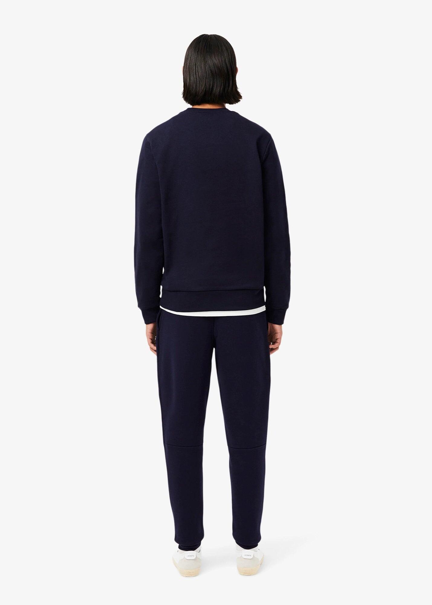 Calças Lacoste slim fit em algodão orgânico azul marinho 5/7