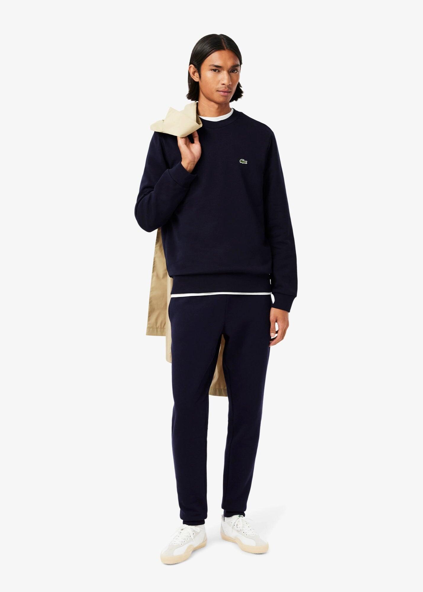 Calças Lacoste slim fit em algodão orgânico azul marinho 4/7