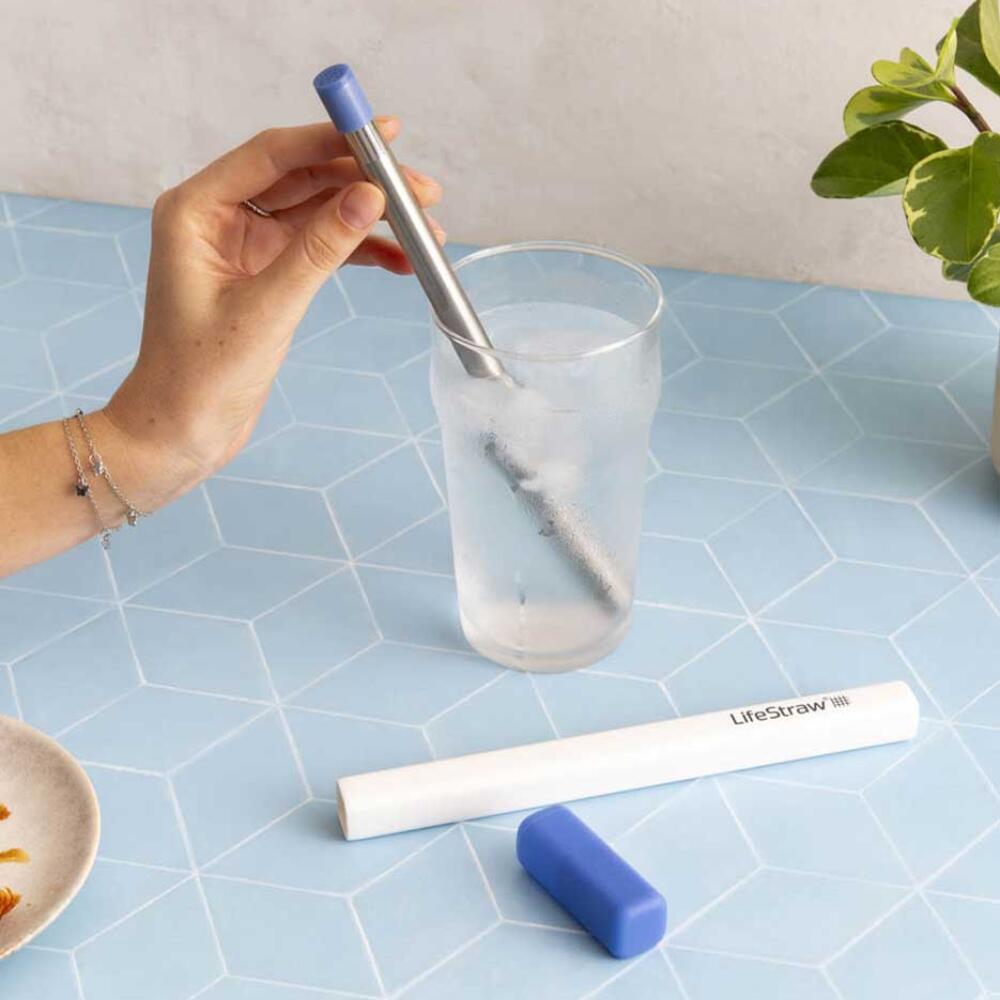 LifeStraw Sip Stormy Blue – Waterfilterrietje 2/3