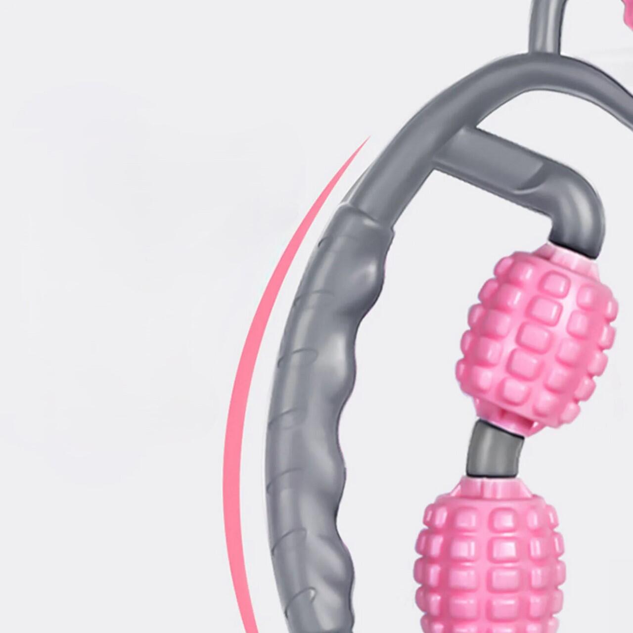 Unisex Fitness Massage-Ring 5 Rollen Muskelentspannung X-sport Rosa 6/7