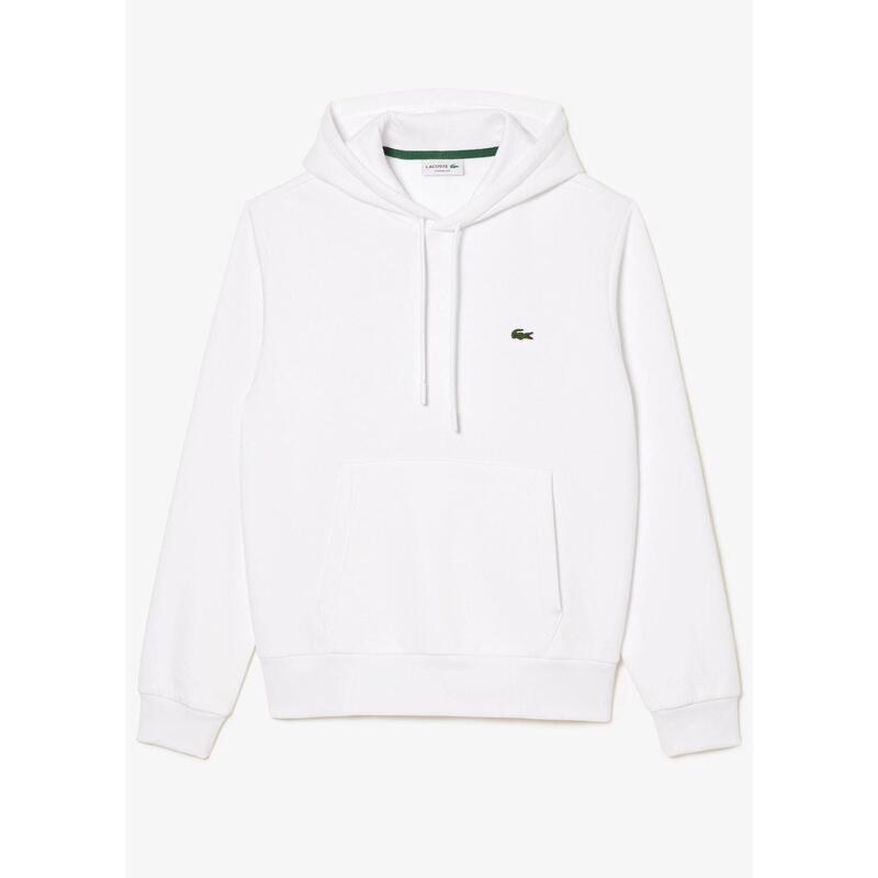 Pulover Lacoste Alb din Bumbac Organic