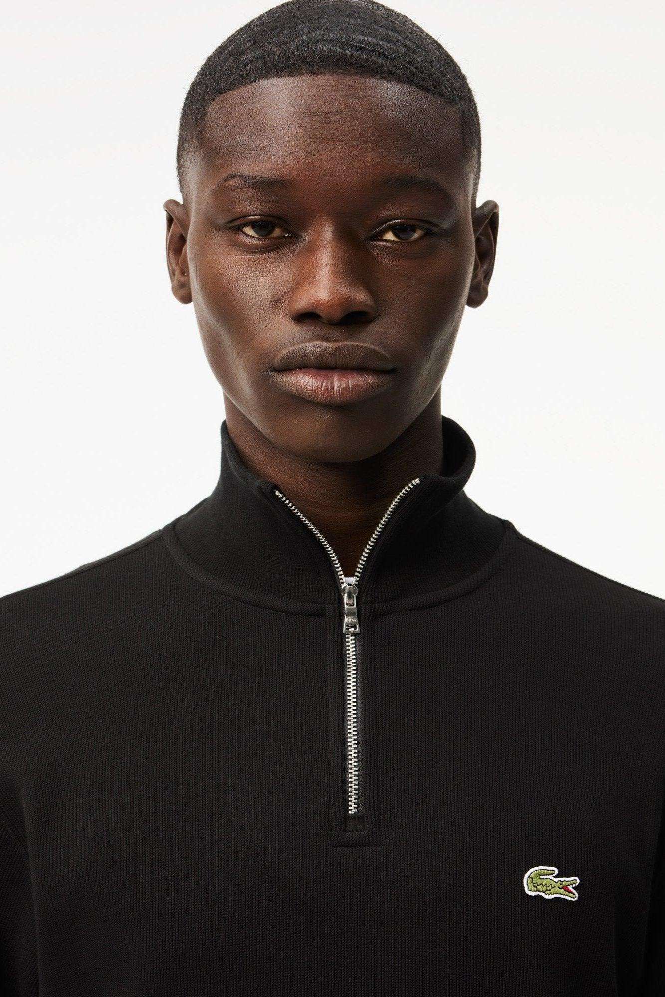 Lacoste Sudadera De Cuello Alto Para Hombre Negro 2/6