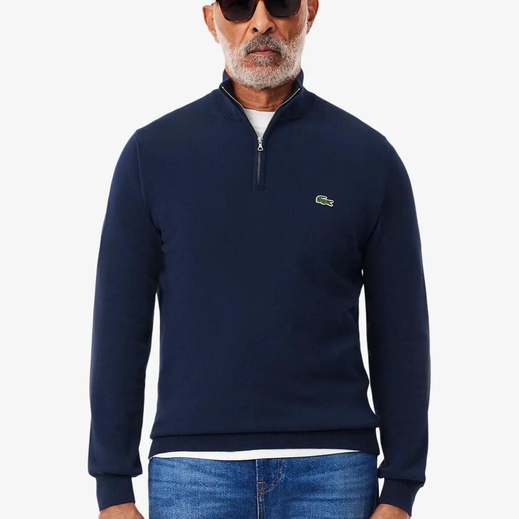 Quarter Zip Knit Sweater Navy