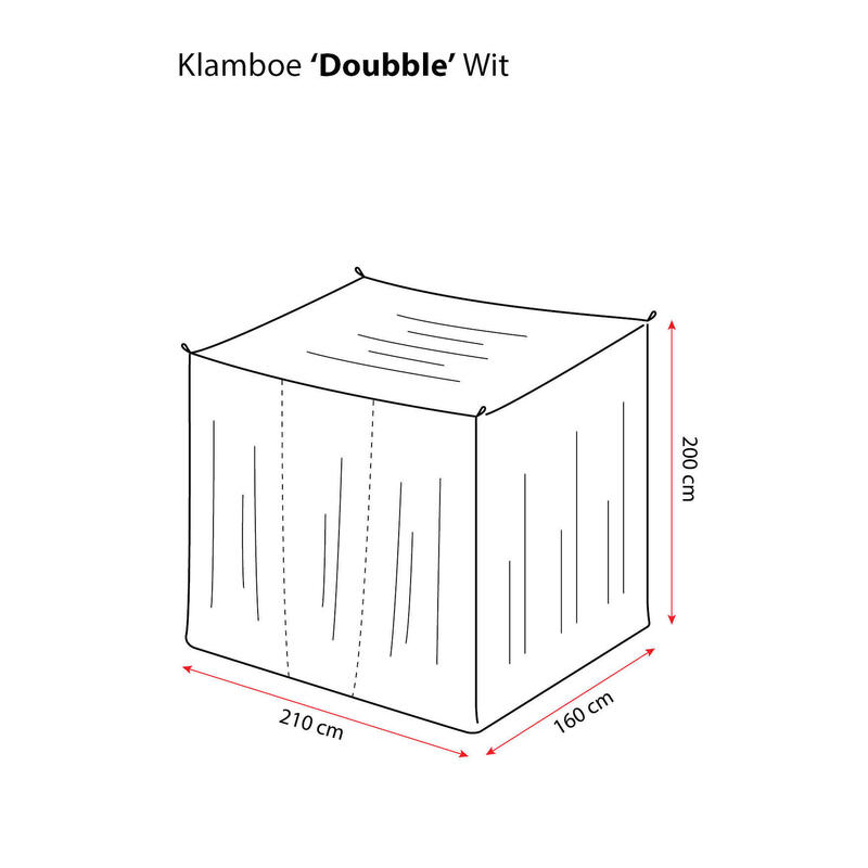 Moustiquaire Breeze  Double Blanc - L210x L160cm xH200