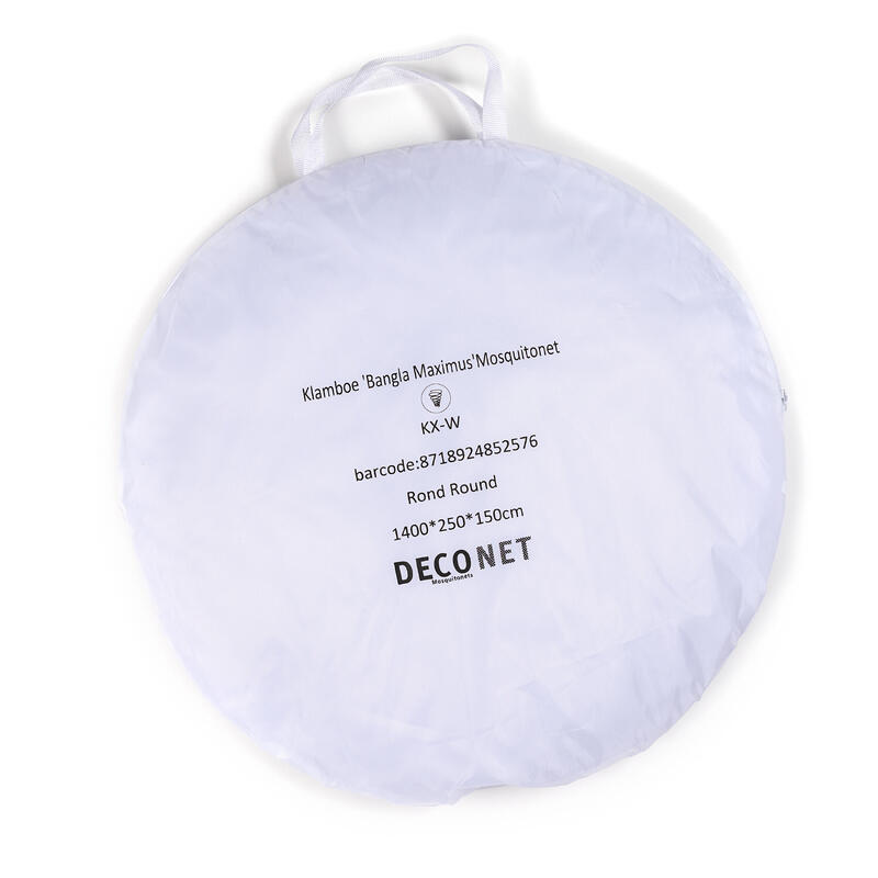 Moustiquaire Deconet Bangla Max XXL Anneau 150cm x 14 mètres BLANC 2 pers