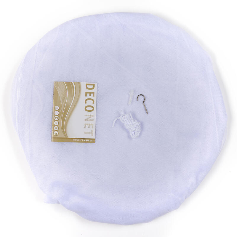 Moustiquaire Deconet Bangla Max XXL Anneau 150cm x 14 mètres BLANC 2 pers