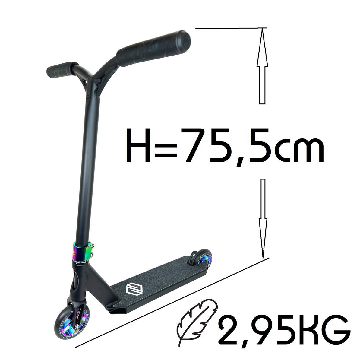 Striker Lux Youth Stunt-Scooter H=75,5cm 2,95kg schwarz/neochrome 7/7