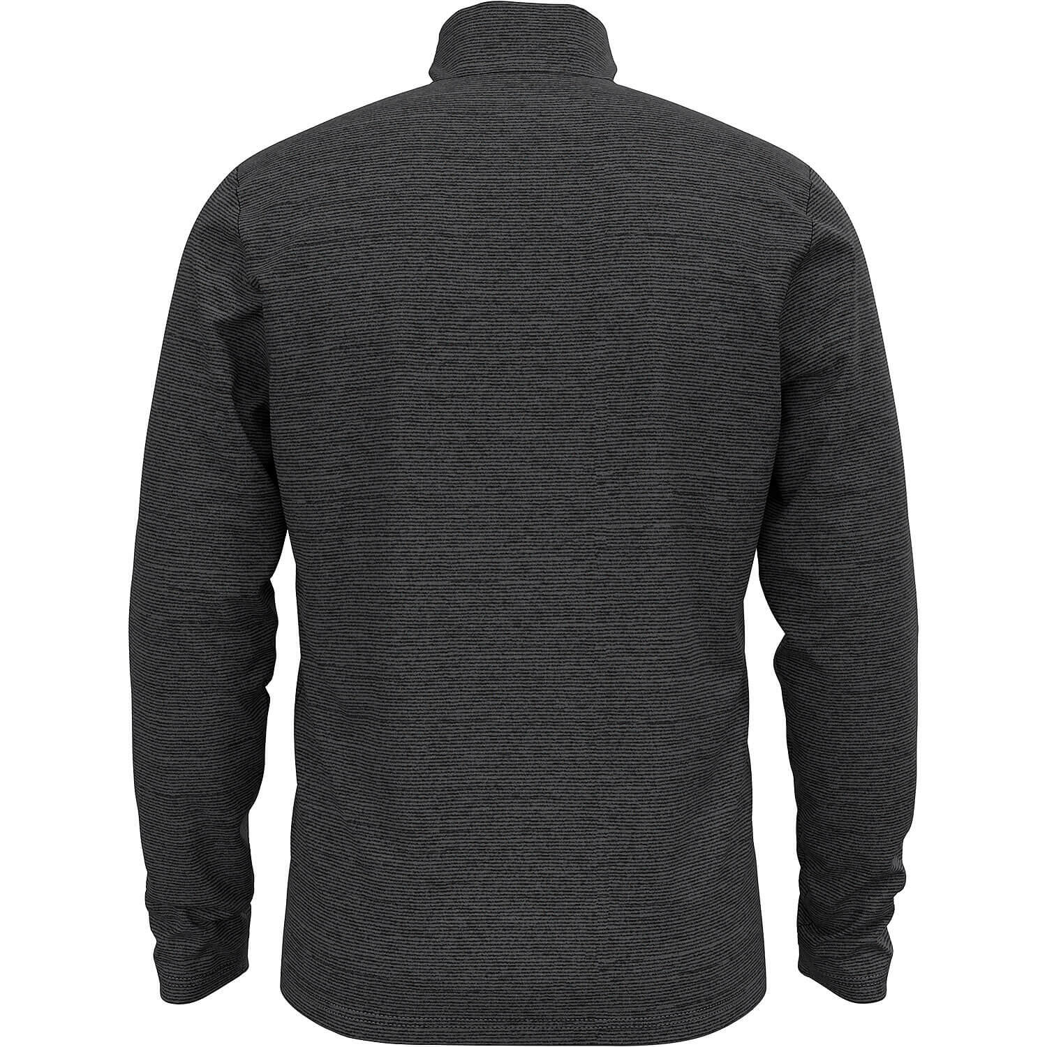 ODLO Middenlaag Loopshirt Halve Rits ROY Thermoshirt LEISTEENGRIJS - ZWARTE 2/7