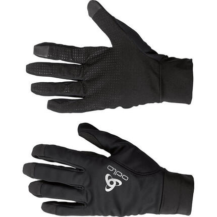 Paar Odlo Zeroweight Warme Winterhandschoenen Zwart Unisex