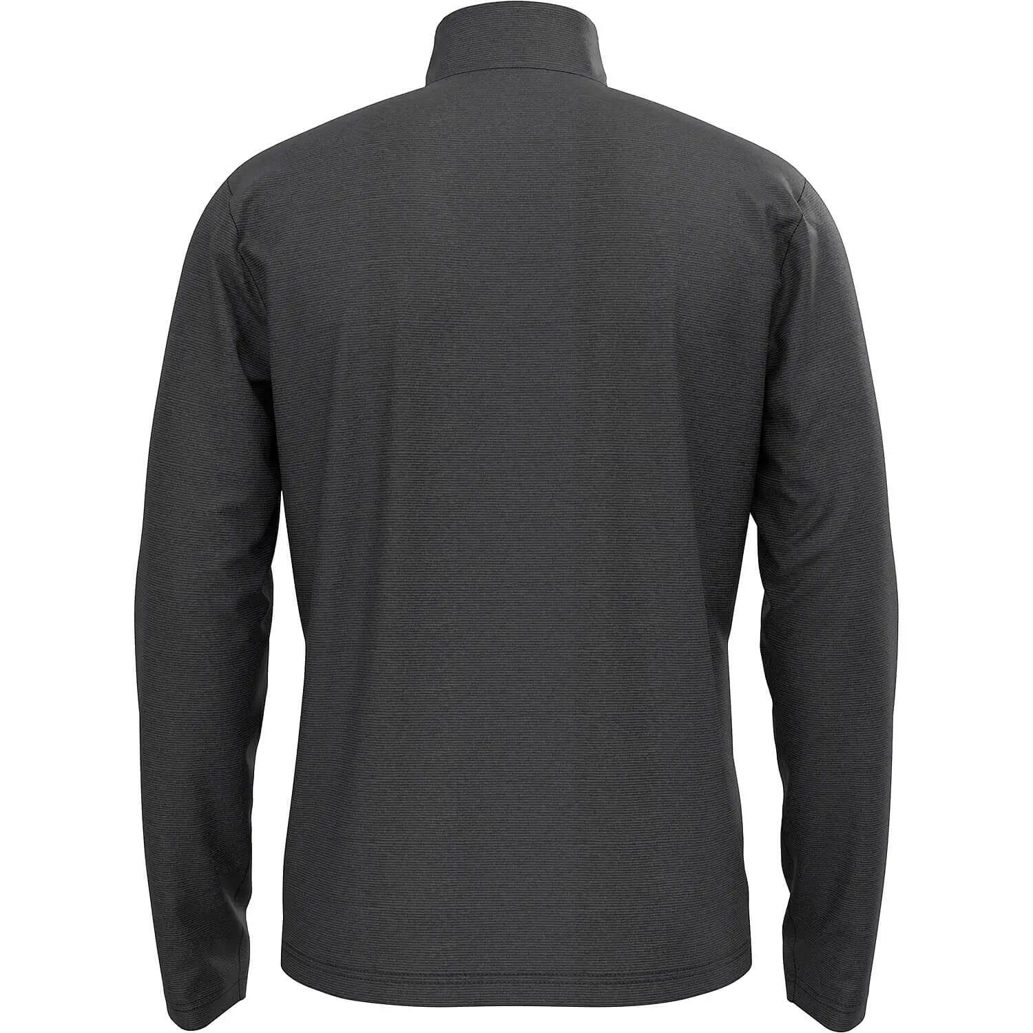 ODLO Middenlaag Loopshirt ROY Thermoshirt LEISTEENGRIJS - ZWARTE STREPEN XXL 2/7