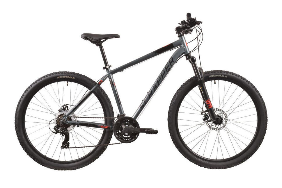 Rower MTB SCRAPPER XC3.1LTD 27.5 21s, rozm. 21,5"  srebrno - czerwony