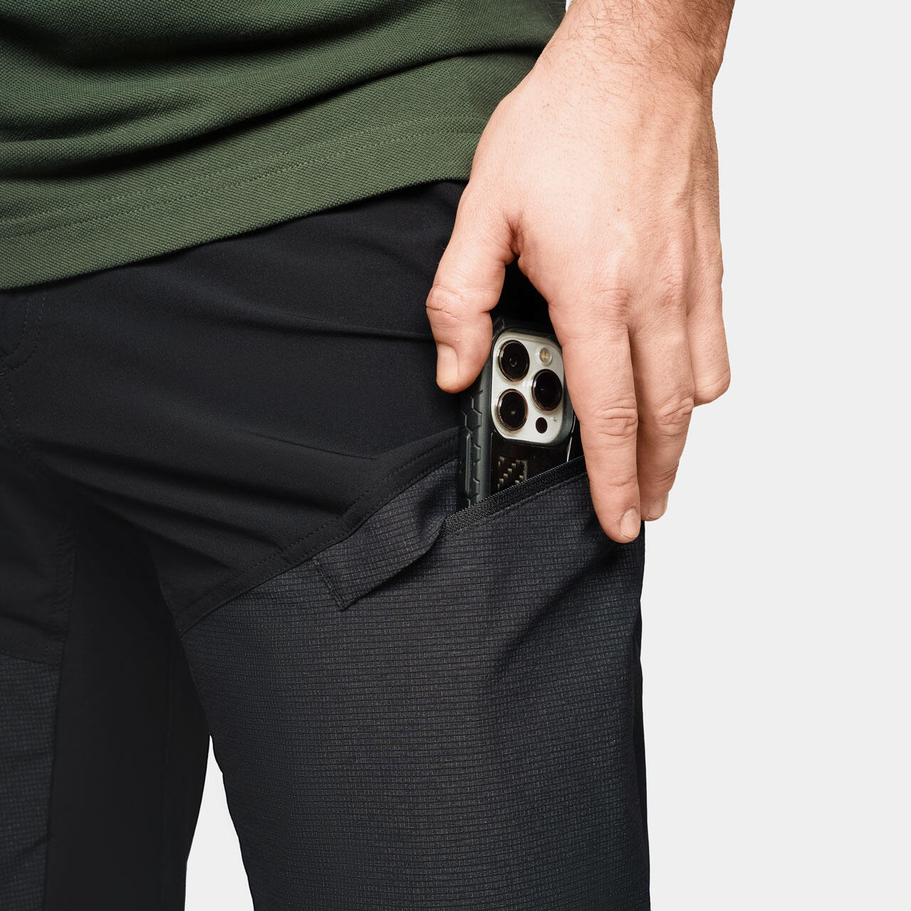 Pantalon résistant de trek montagne à jambe détachable Alpinus Gisarak - Homme 5/7