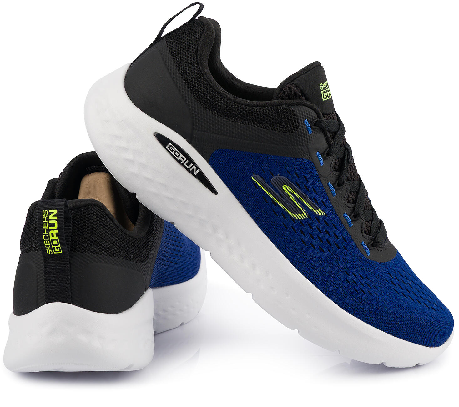 Męskie buty sportowe na trening lekkie niebieskie SKECHERS GO RUN LITE 4/7