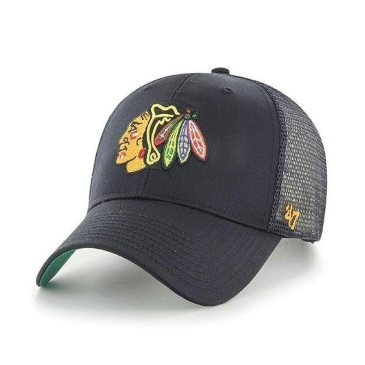 Czapka z daszkiem 47 Brand NHL Chicago Blackhawks Trucker H-BRANS04CTP-BK