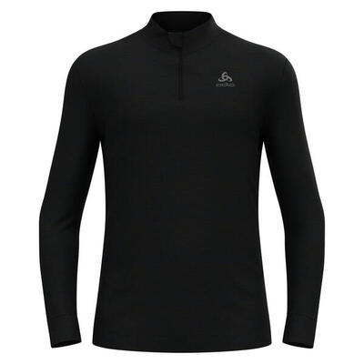 Base layer odlo 1/2 zip merino 200 black