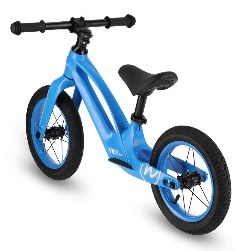 Bicicletă de echilibru pentru copii cu roți gonflabile RB901 Led Nils Fun