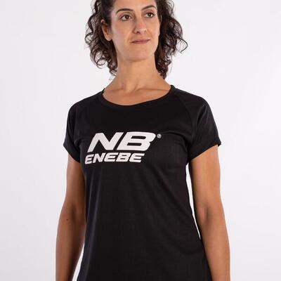 Women's black enebe zircon t-shirt