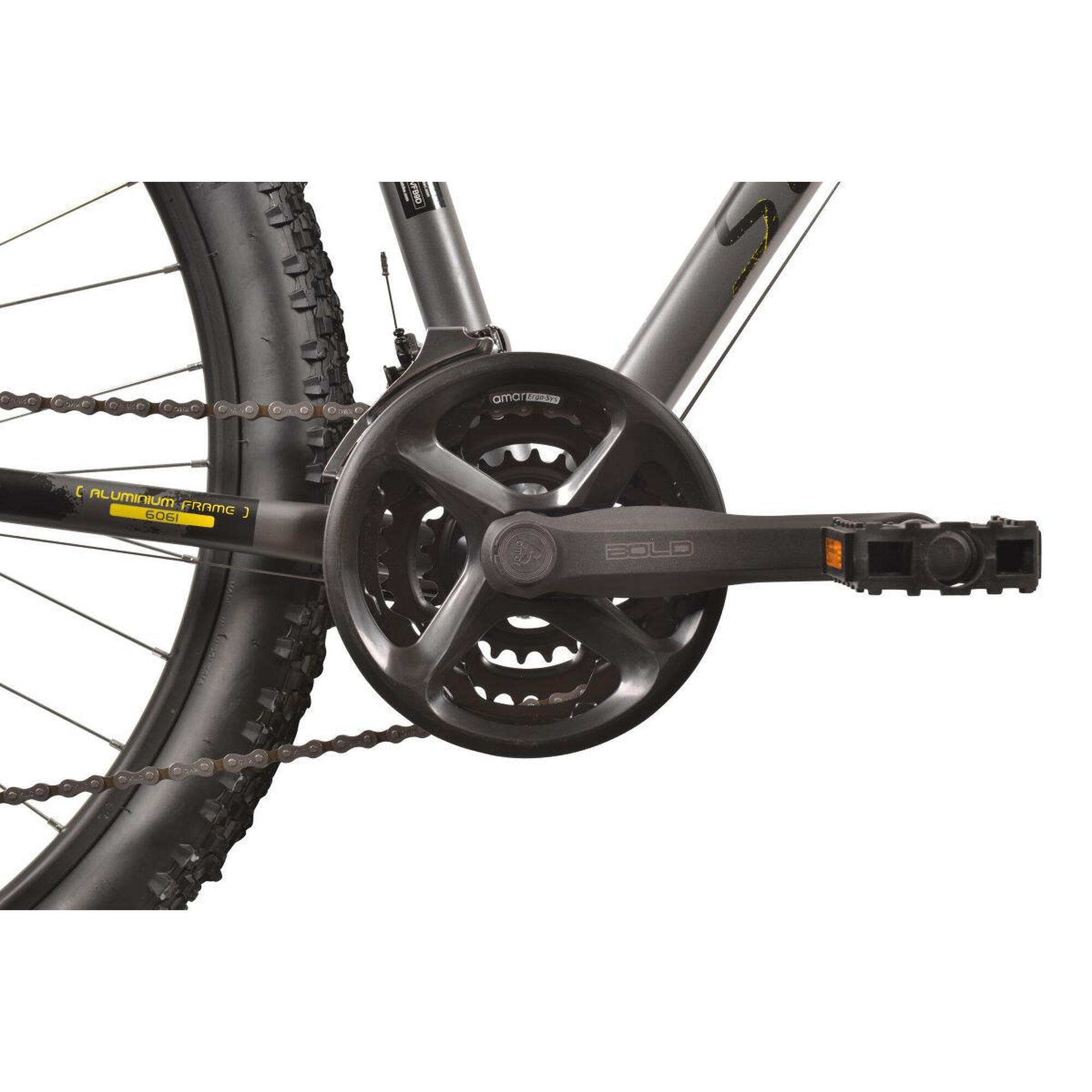 Rower górski MTB SCRAPPER XC3.2LTD 27.5 21s, rozm. 19,5" srebrno - żółty