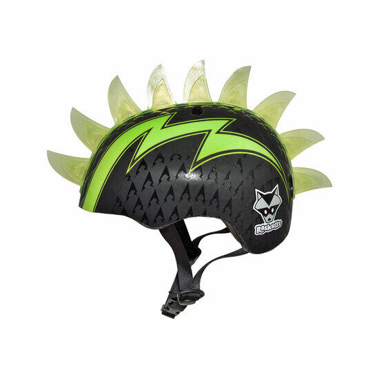 Casco C-PREME Raskullz T-Rex Bonez Para Niños Color Negro/verde
