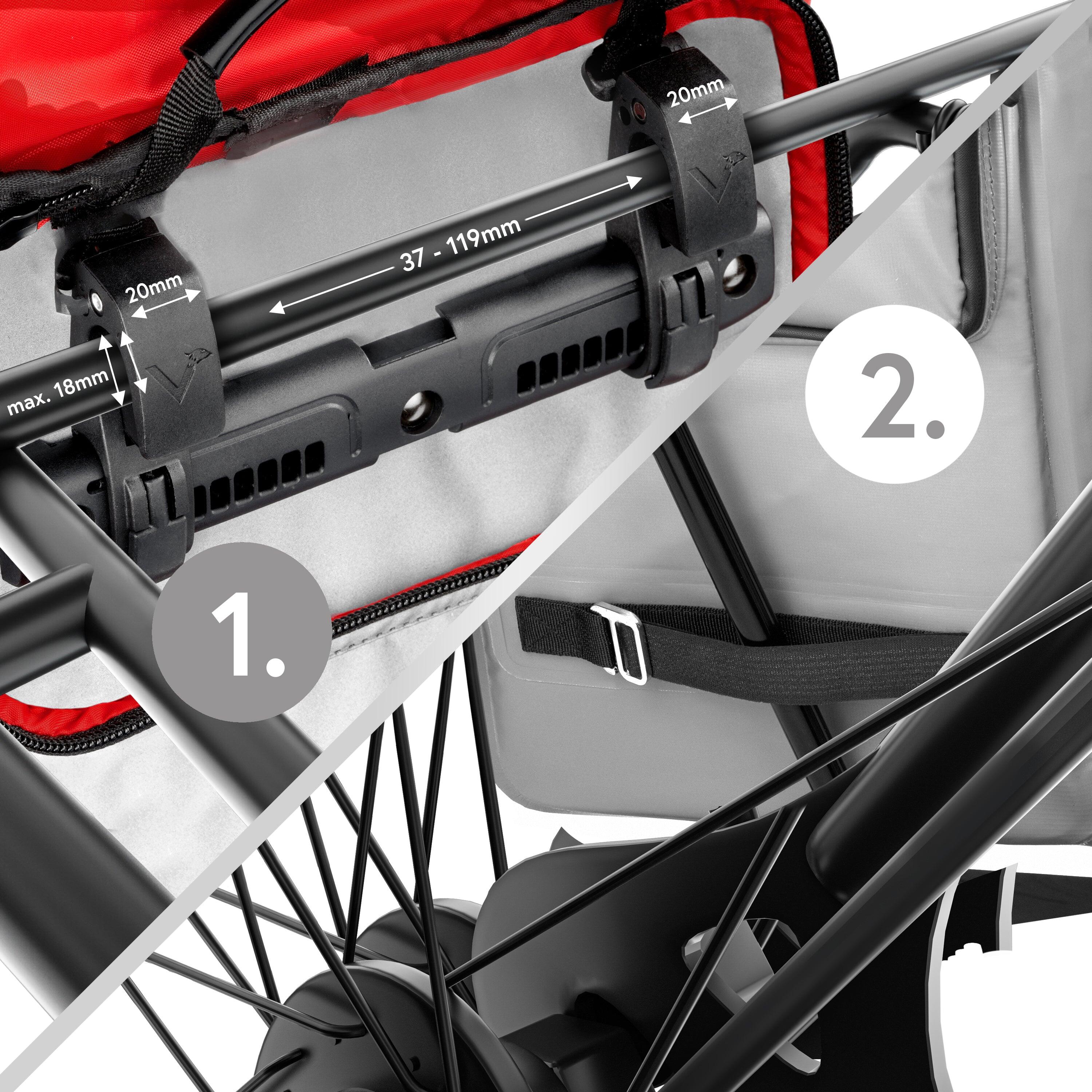 Sac a dos velo pour Sacoche velo porte‑bagage bikepacking, 18L etanche 5/7