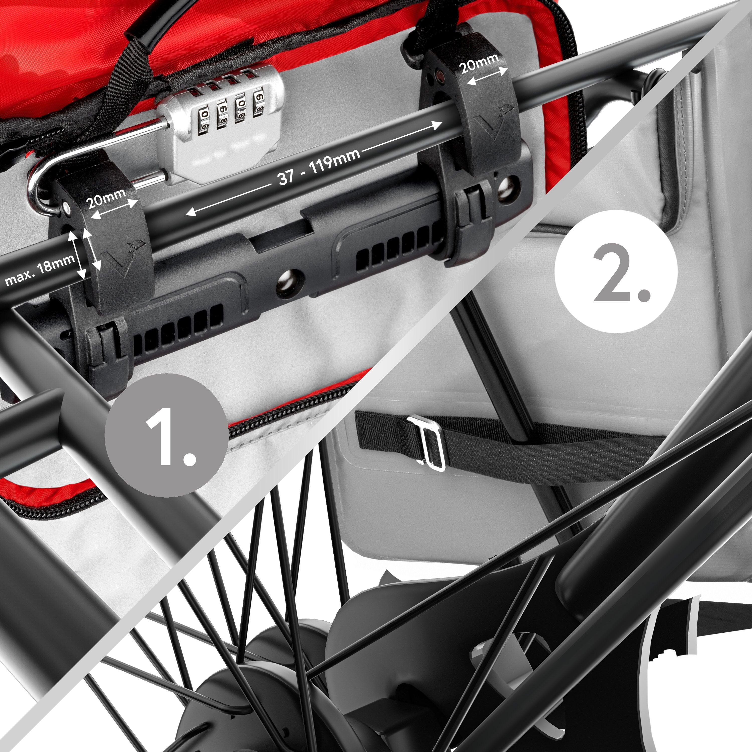 Sac a dos velo pour Sacoche velo porte‑bagage bikepacking, 18L etanche 4/7