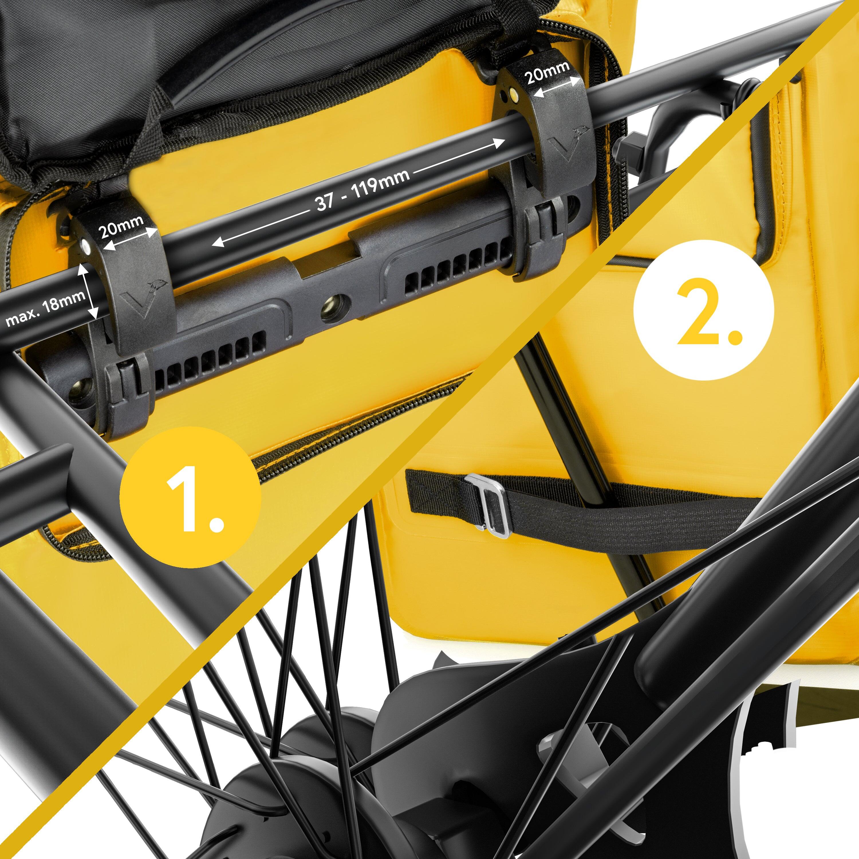 Sac a dos velo pour Sacoche velo porte‑bagage bikepacking, 23L etanche 7/9
