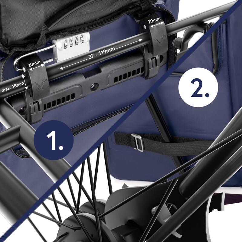 Sac a dos velo pour Sacoche velo porte‑bagage bikepacking, 18L etanche