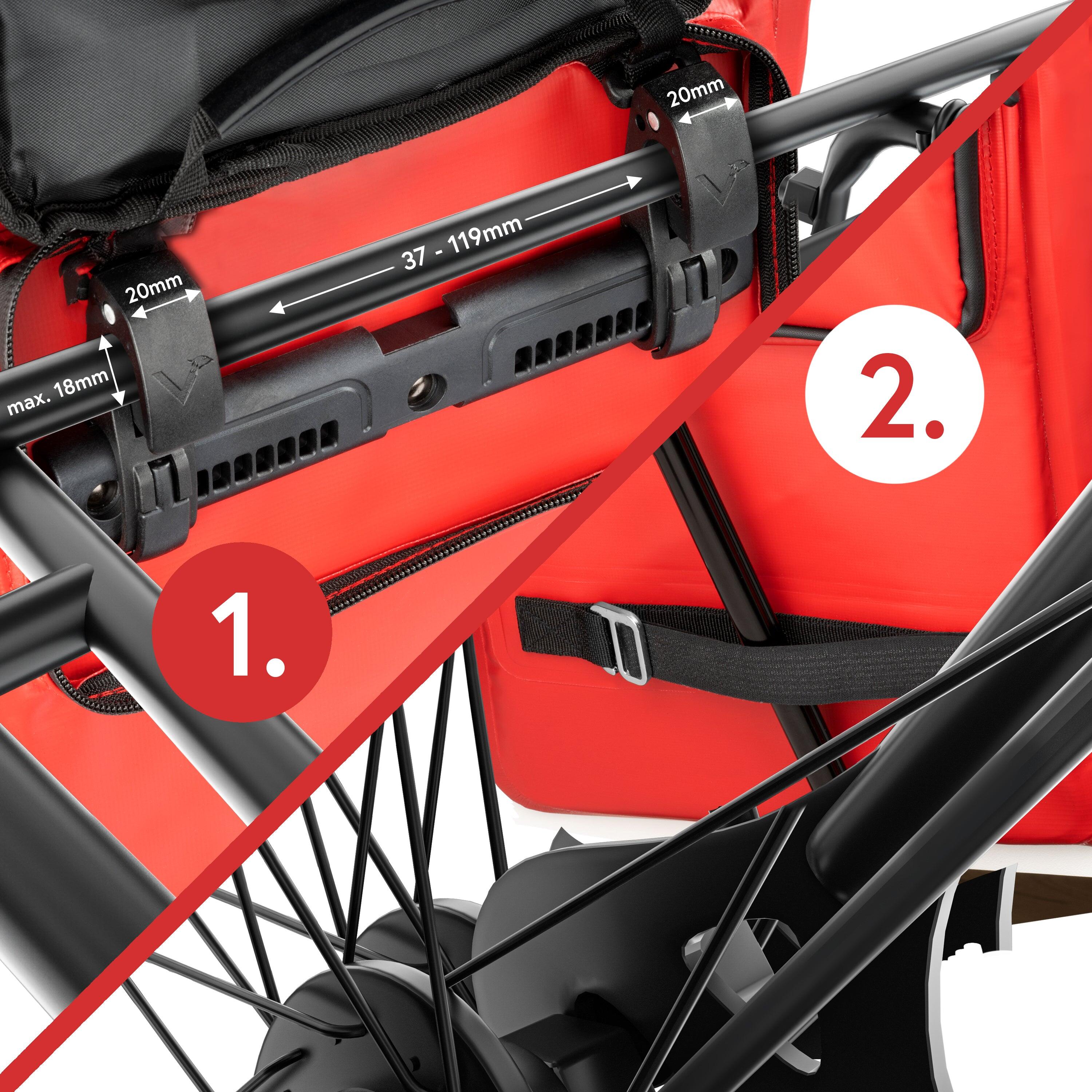 Sac a dos velo pour Sacoche velo porte‑bagage bikepacking, 23L etanche 5/9