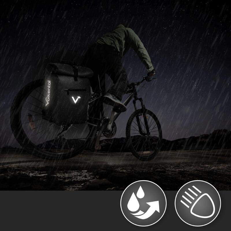 Sac a dos velo pour Sacoche velo porte‑bagage bikepacking, 23L etanche